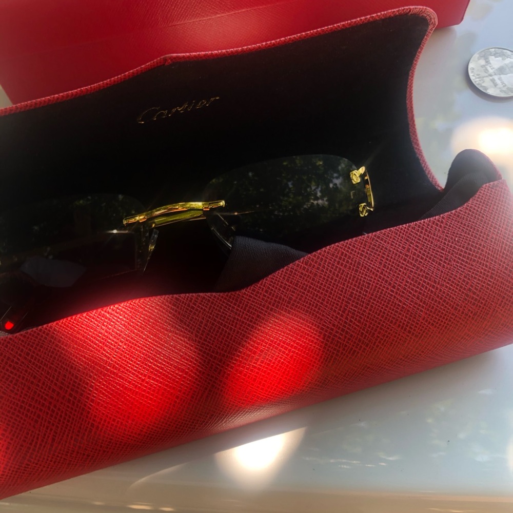 Cartier frames 53mm gold and black
